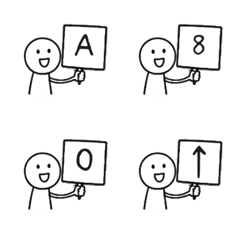 Stickman Sign-Letters, Numbers & Symbols