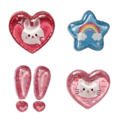 復古貼紙風格的表情符號｜coco♡