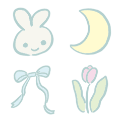 Basic emoji with a blue border