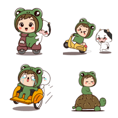 Froggy Girl  : Animated Emoji