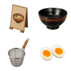 ラーメン 3D(絵文字40個)