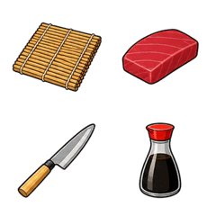 Sushi (40 emoji)