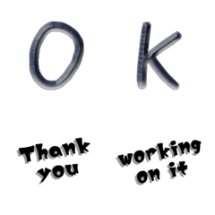 D blue edge hand write alphabet Vol.1