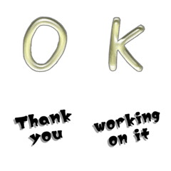 clear yellow hand write alphabet V1