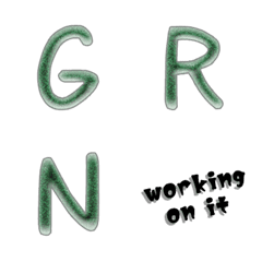 green jem w hand write alphabet V1