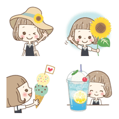 [Emoji] [Summer] Cute and stylish girl