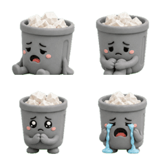 Overworked Wastebasket Feelings