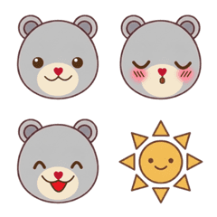 Loa the Bear Cute Emoji