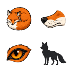 Fox (40 emojis)