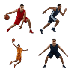Realistic Fictional Basketball Pro Emoji
