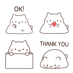 Mochi Cat Squishy Animated Emoji