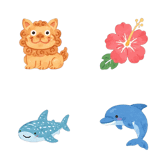 Moving! Fluffy Okinawa Emoji