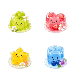 Jiggly! Moving Fruit Jelly Emoji