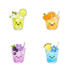 Moving! Smiley Fruit Soda Emoji