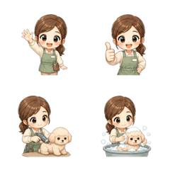 Cute Pet Groomer Emoji
