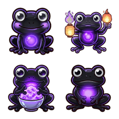 Abyss Glass Frog: Serene Obon Night