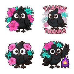 Gothic Hibiscus Crow: Midnight Obon