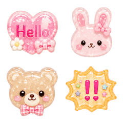 Animal Pop Deco Parts Emojis