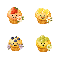 Moving! Cute Muffin Emoji