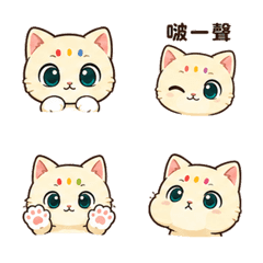 Q版彩虹眉貓｜泡泡紙驚喜