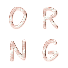 orange white mix hand write pink 1