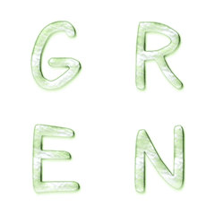 creamy green white mix hand write pink 1