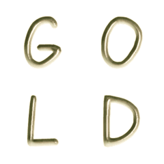 gold yellow metal hand write pink 1