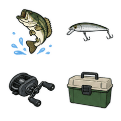 路亞釣魚與釣具表情符號