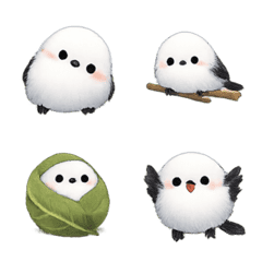 ふわふわ可愛い♡シマエナガの絵文字