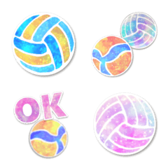 Sparkling marble galaxy Volleyball, fix