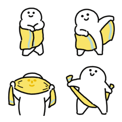 Smiling towel emoji