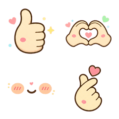 Cute No-Text Stickers | Thanks, OK