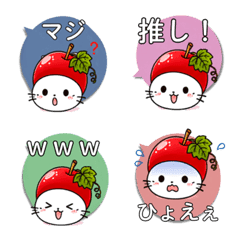 Red Grape Cat Reaction Emoji