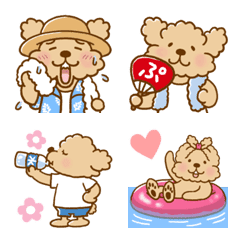 Putaro the Poodle Summer emoji