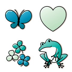 Emojis with a lot of green