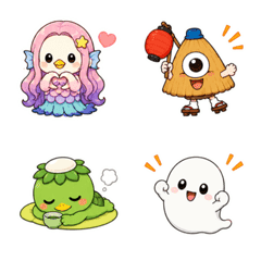 Cute Japanese Ghosts and Yokai