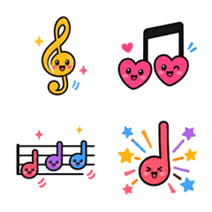 Happy Music Note Emoji