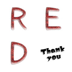red gem hand write alphabet V1
