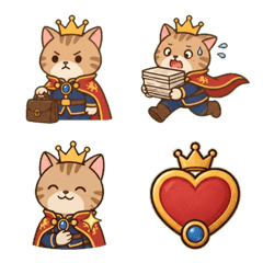 Cat Prince Office Emoji