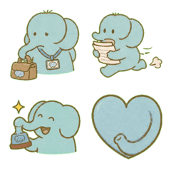 Gentle Elephant Office Emoji