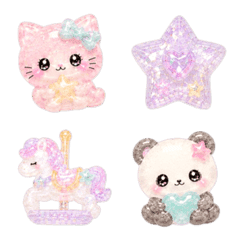 Cute glitter emoji 07