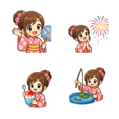 Cute Japanese Summer Festival Emoji