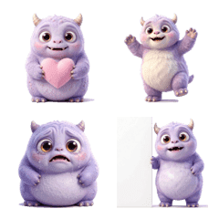 ふわふわパープルモンスター 日常会話