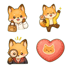 Kon-chan Work Emoji