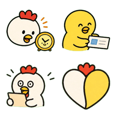 Kokko and Hiyokokko Work Emoji