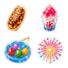 Festival Fun  Food Stall Emojis