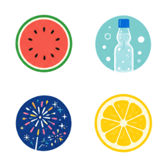 Round Summer Icons