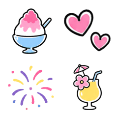 Cute Summer Doodle Emoji