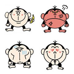おさるん｜毎日使えるおサルの絵文字