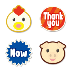 Animal&English Word Speech Bubble 2
